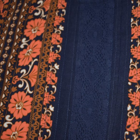 Matilda Jane Floret Floral Orange/blue floral top, size S, EUC - Picture 5 of 5